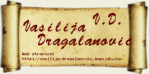 Vasilija Dragalanović vizit kartica